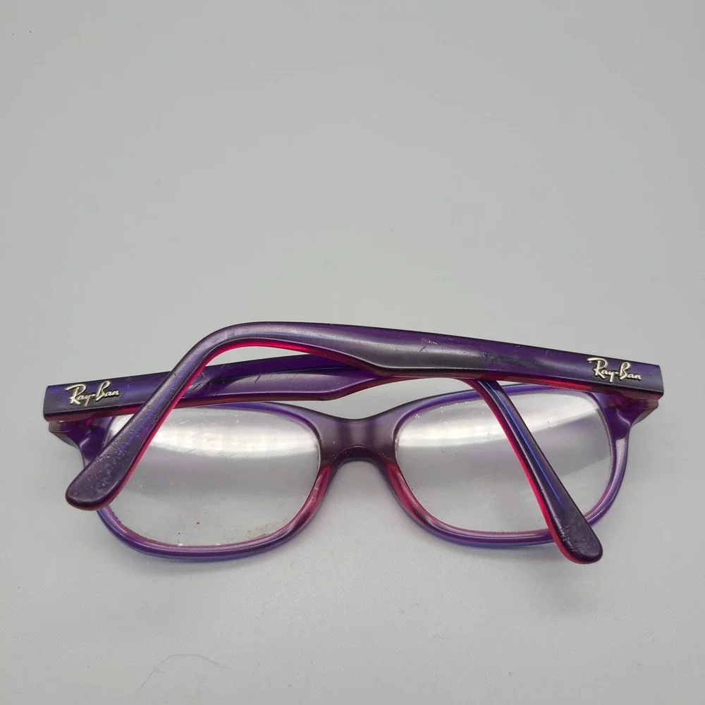 Ray-Ban Kids Eyeglasses Frames RB1555 3666 Purple Pink Square Full Rim 48-16-130